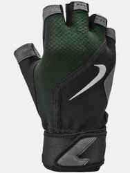 Mens Premium Fingerless Gloves - Black/Gray
