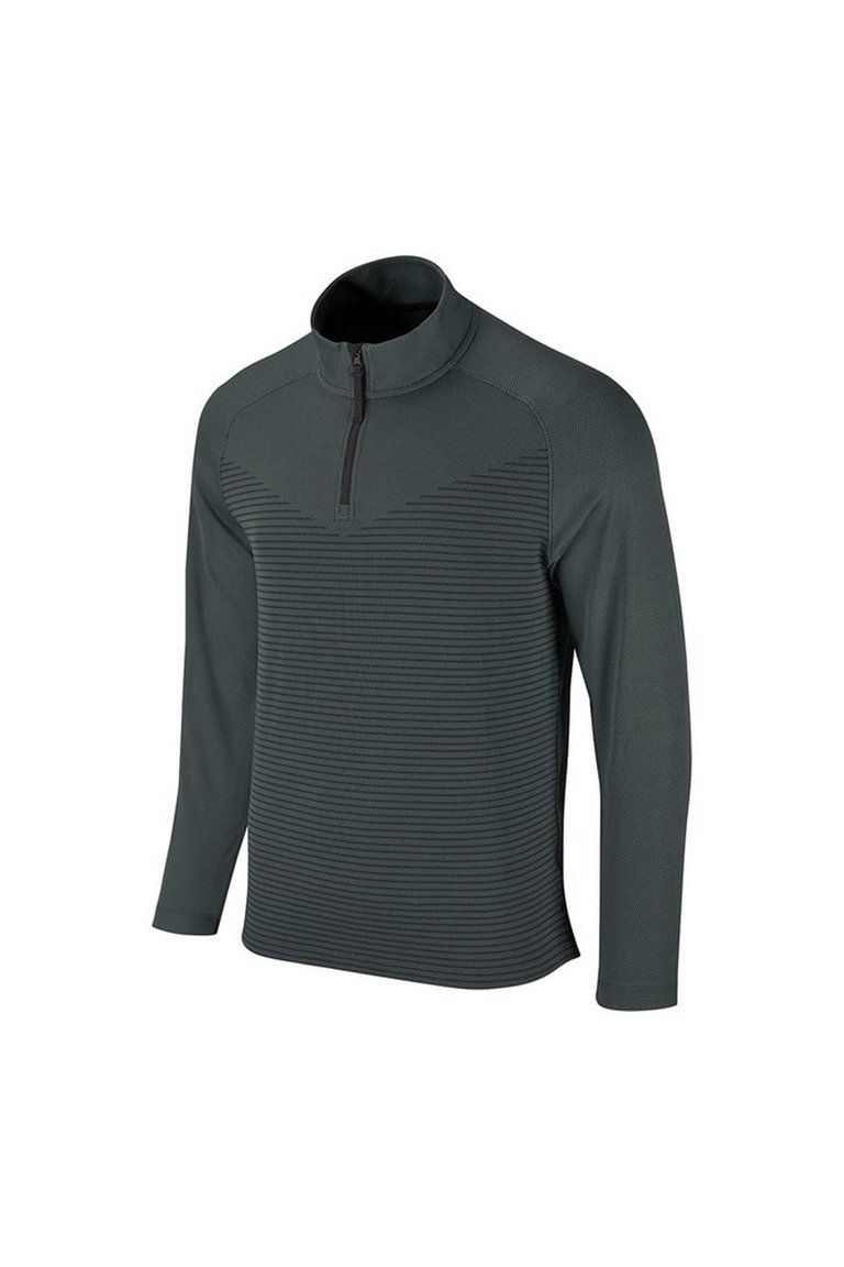 Mens Vapor Half Zip Top - Dark Smoke Grey/Black