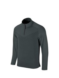 Mens Vapor Half Zip Top - Dark Smoke Grey/Black