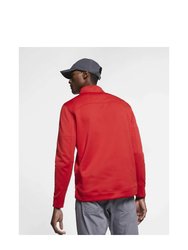 Nike Mens Therma Repel Half Zip Golf Top (University Red/Silver)