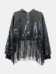 Cherilyn Sequin Fringe Jacket