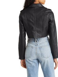 Faux Leather Michaela Biker Jacket