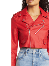 Faux Leather Michaela Biker Jacket