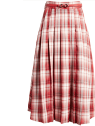 Jess Plaid Pleated Skirt
