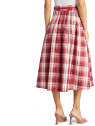 Jess Plaid Pleated Skirt