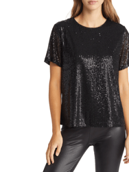 Josie Sequin Top - Black