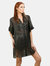 Melanie Oversize Metallic Blouse