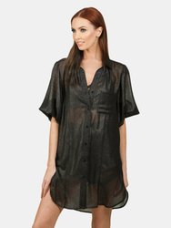 Melanie Oversize Metallic Blouse