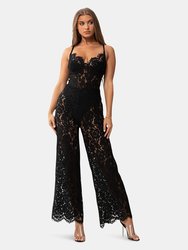 Valentina Floral Lace Jumpsuit