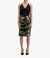 Bonne Zebra Sequin Skirt - Army Green/Black