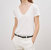 Carol V-Neck Tee - White