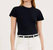 Lana Crew Neck Tee - Black