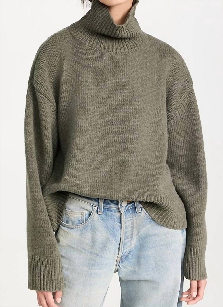 Omaira Sweater In Army Green - Army Green