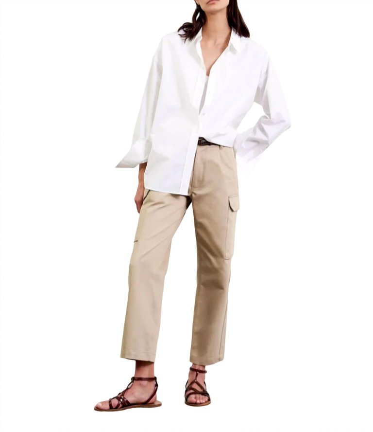 Yanic Cargo Pant In Sandstone - Sandstone