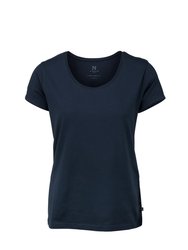 Nimbus Womens/Ladies Montauk Essential Short Sleeve T-Shirt (Navy) - Navy