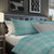 Banbury Plaid Turquoise Blue Reversible Duvet Cover Set Queen With 2 Pillow Shams