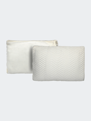 Solid Sateen Ivory Cotton Queen Quilt Set