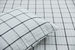 Windowpane Grey And Black Cotton Coverlet Set