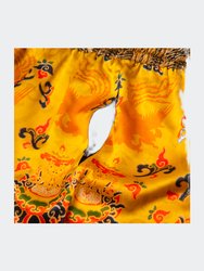 Traditional Silk Shorts - Yellow