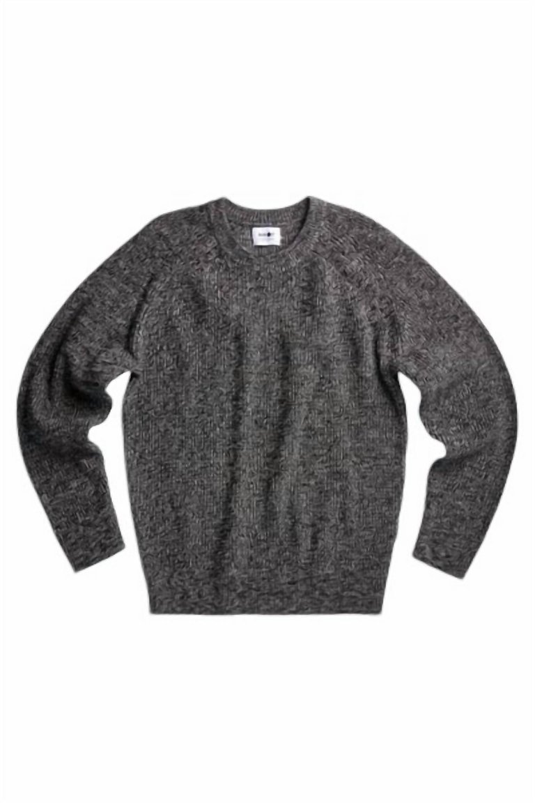 Jacobo Cotton Sweater In Navy Mouline