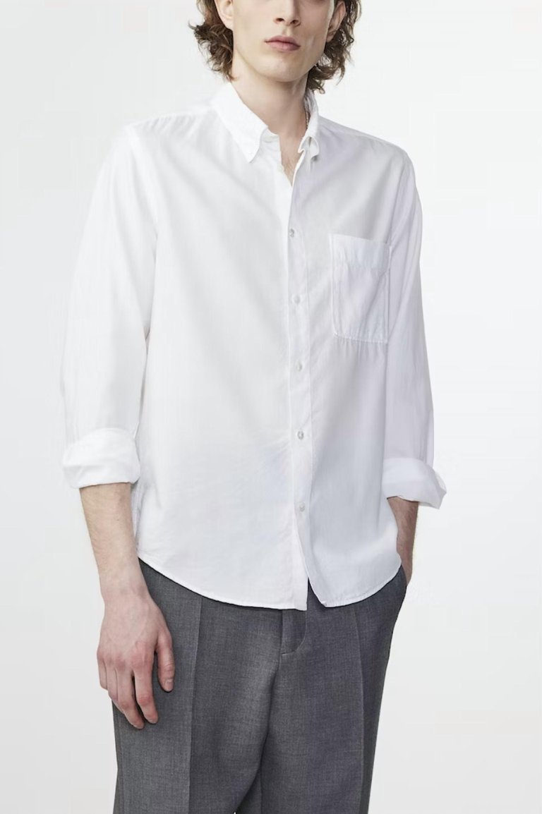 Men's Arne Button Down Shirt - White