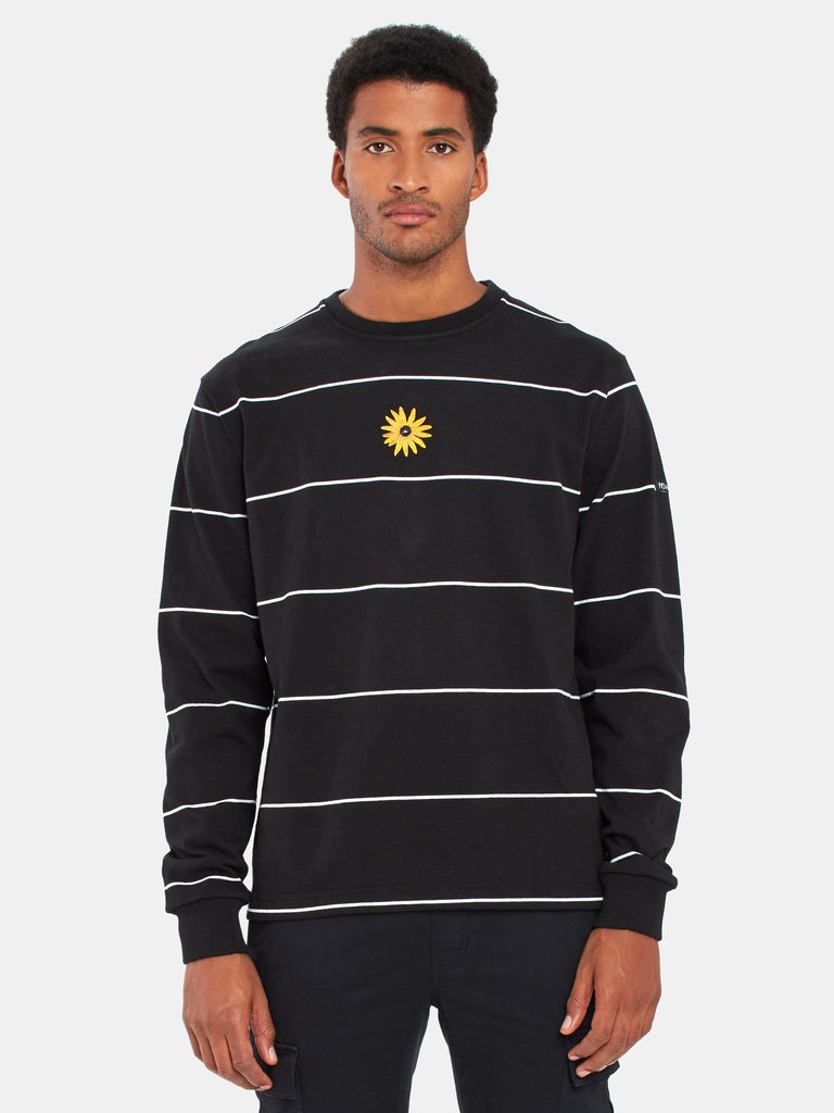 Black Eyed Susan Crewneck Sweater - Black