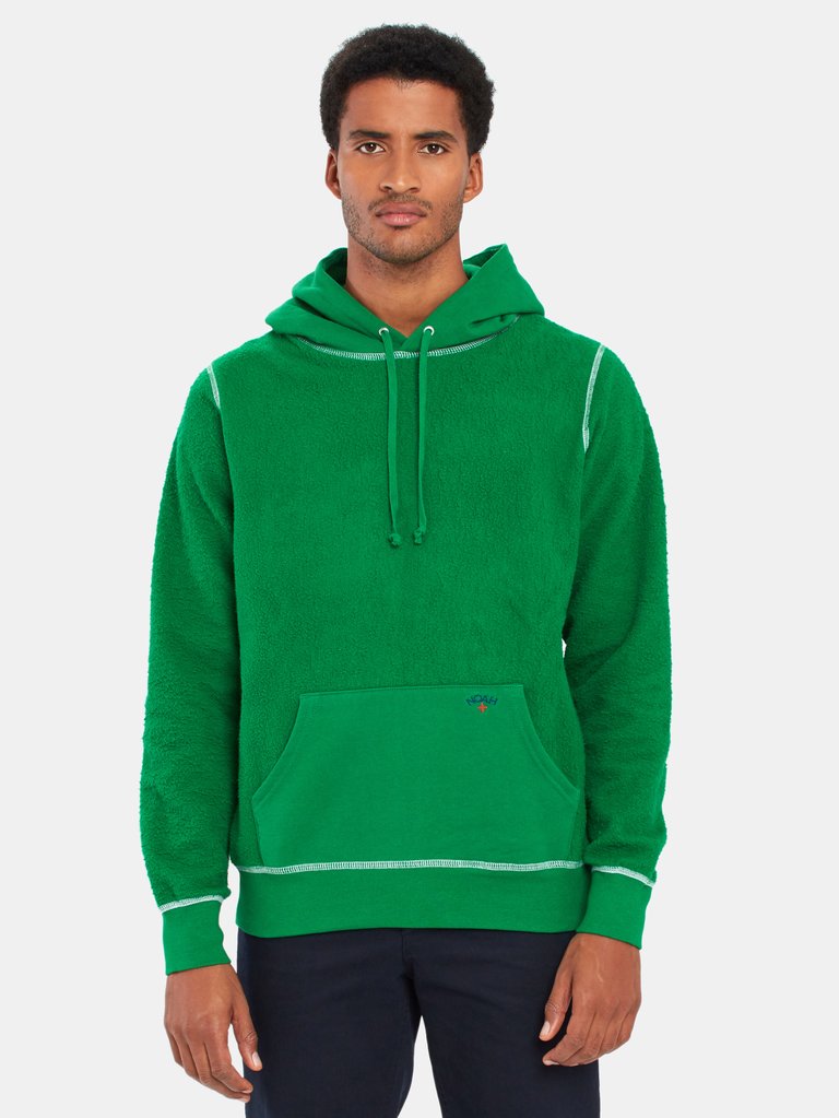 Reverse Fleece Hoodie - Kelly