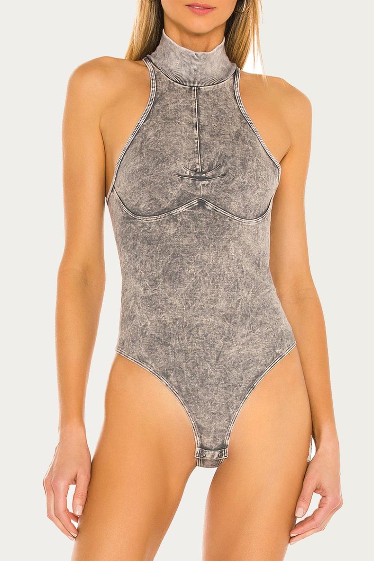 Martinique Bodysuit In Black Ice - Black Ice