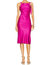 Zia Midi Dress In Fuchsia - Fuchsia