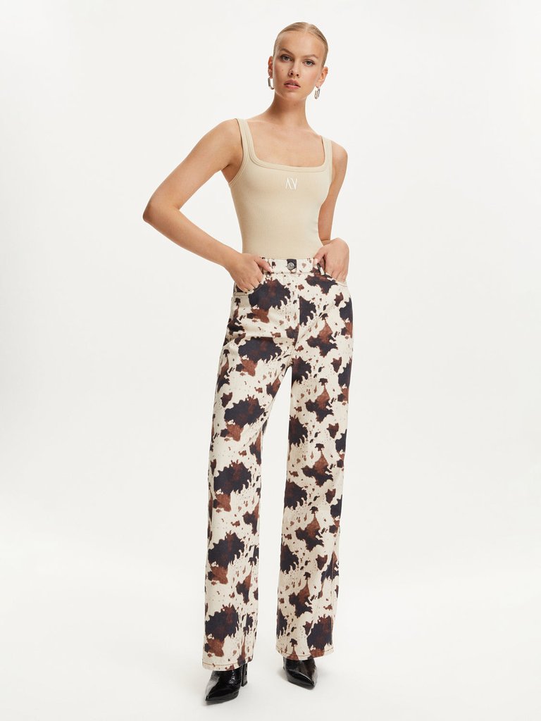 Animal Printed Pants (Final Sale) - Multi-Colored