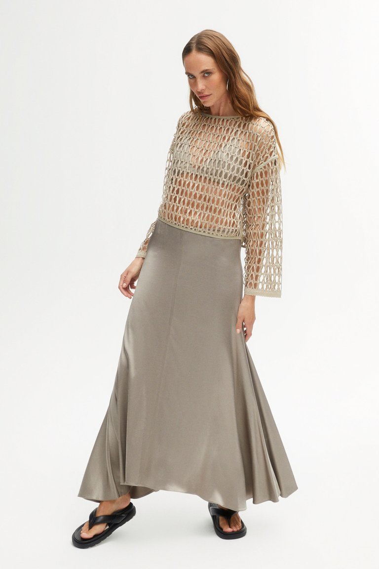 Asymmetrical Long Skirt