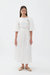 Balloon Sleeve Maxi Dress - Off-White  - Off-White 