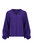 Batwing Sleeve Oversized Top - Purple - Purple