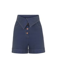 Belted Mini Denim Shorts