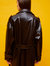 Belted Pleather Trench Coat