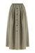 Button Accessorized Midi Skirt
