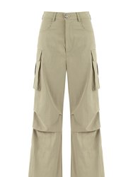 Cargo Pants With Pockets - Mink
