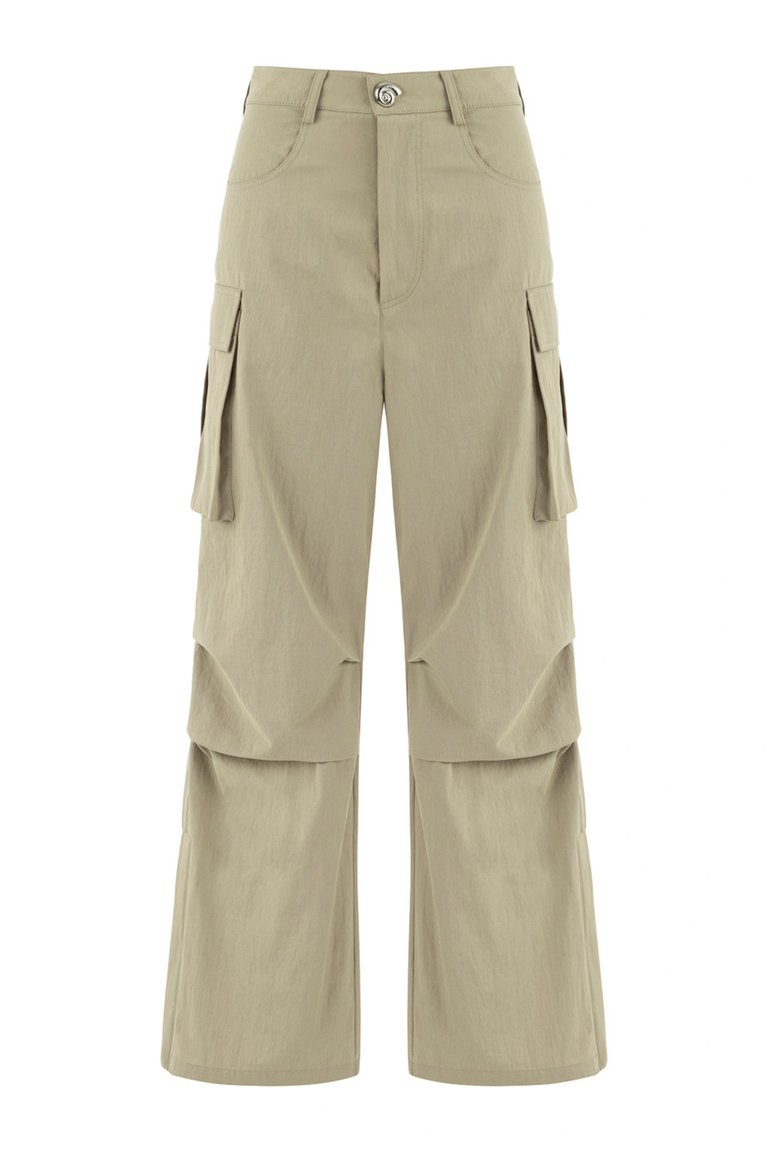 Cargo Pants With Pockets - Mink