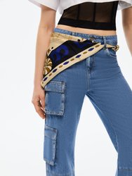 Chain and Scarf Jeans