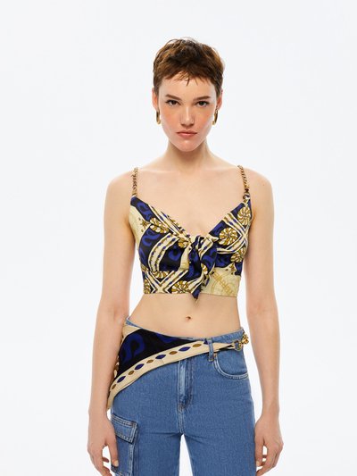 Nocturne Chain Strap Satin Crop Top product