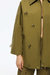 Chained Trench Coat - Olive Green