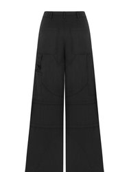 Contrast Top Stitching Pants