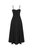 Corset Detailed Midi Dress - Black