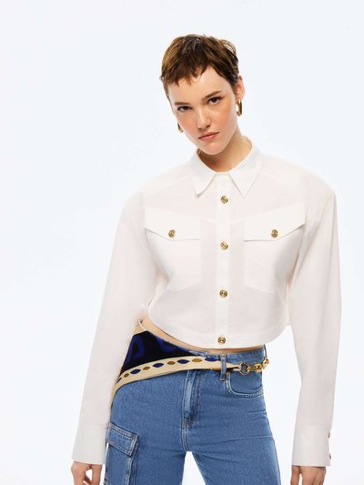Nocturne Cropped Shirt With Shoulder Pads product