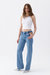 Cut-Out Detailed High Waist Jeans