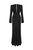 Cut-Out Long Dress - Black