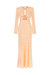 Cut-Out Long Dress - Salmon