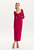 Cut-Out Midi Dress - Fuchsia