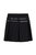 Double Belted Pleated Mini Skirt