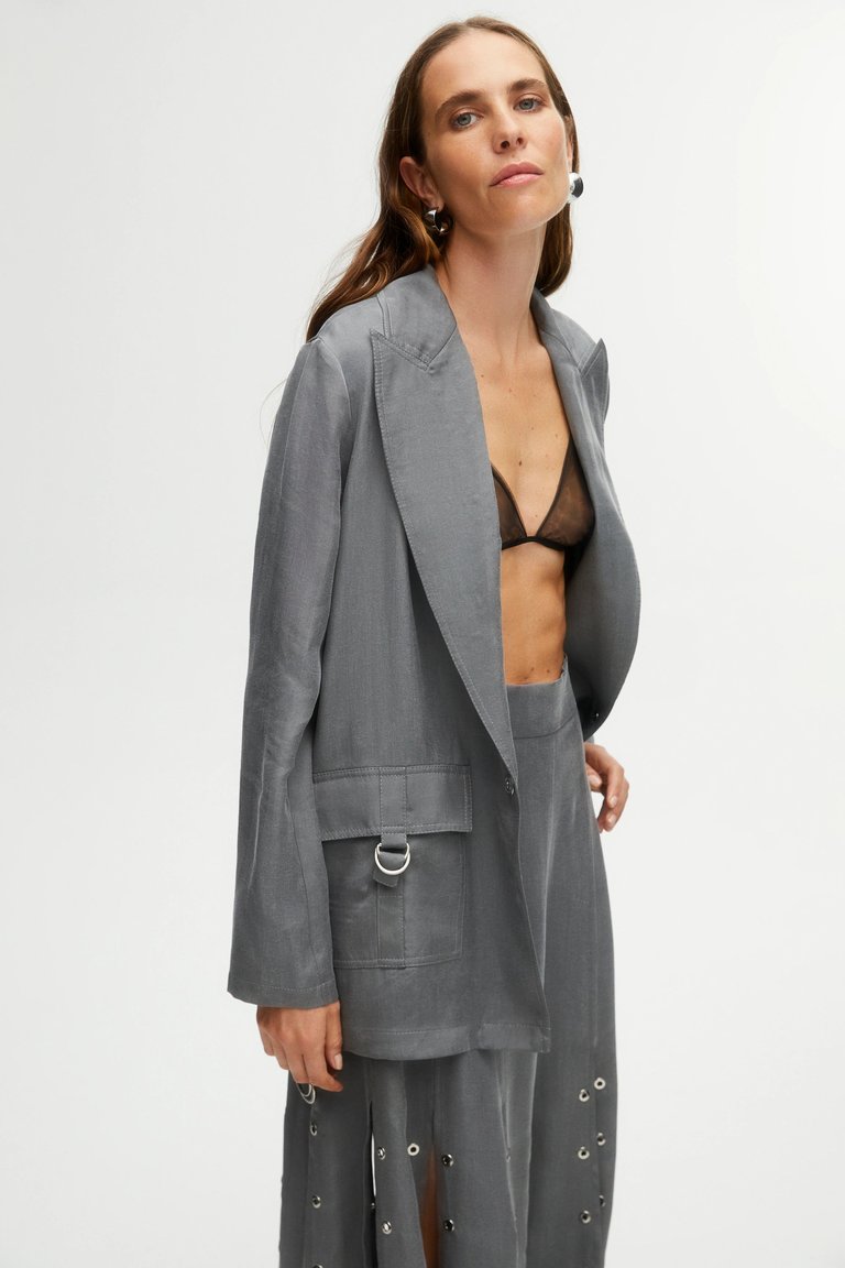 Double-Breasted Jacket With Pockets